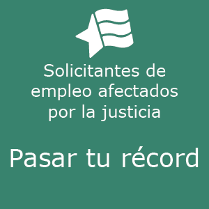 Justice-Impacted Logo in Spanish (300px by 300px)